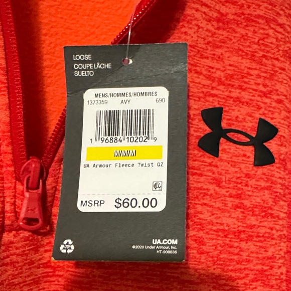Under Armour Crimson Half-Zip Top - Picture 3 of 5